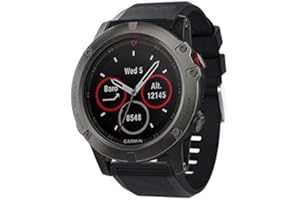 Supore Kompatybilny z zegarkiem Garmin Fenix 5X/Fenix 6X, miękki silikonowy zamiennik paska do zegarka Garmin Fenix 3, Fenix 5X Plus, Fenix 6X Pro, Fenix 6X Sapphire Smartwatch