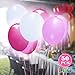 Produktbild OOTOO 50pcs LED leutende Luftballons 12 Zoll mit eigenem Schalter Party Artefakt, für Party, Geburtstag, Hochzeit, Festival, Weihnachten usw.(Rosa & Weiß)