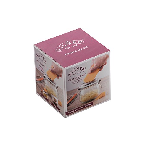 Kilner Käse Reibe Set – Inklusive, mit Bügelverschluss, jar, transparent - 2