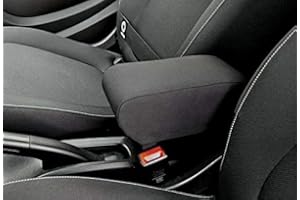 DRIVE DESIGN Bracciolo compatibile per Smart 453 ForTwo e ForFour TESSUTO NERO e regolabile in lunghezza