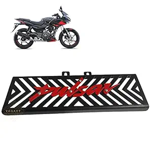 Vagary Metal Radiator Grill Guard for Bajaj Pulsar 220F (Black Red)