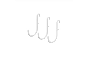 L'ESSENTIEL L’Essentiel Pegboard Accessories (White, 3pcs Hooks)