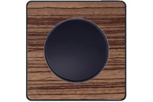 Schneider Electric - Odace Touch - plaque 1 poste bois zebrano avec liseré anthracite - S540802P4