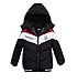 Produktbild Trenchcoat Mantel Jungen Racer Jacket | ZEZKT-Baby Winterjacke für Kinder Jungen Outerwear mit Kapuzen (90cm 2Jahr, Schwarz)