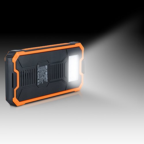 Suaoki - 10000mAh Bater a Externa Cargador Solar PowerBank con Linterna LED Port til cargador con panel solar para Smartphone y tablet reviews Suaoki - 10000mAh Bater a Externa Cargador Solar PowerBank con Linterna LED Port til cargador con panel solar para Smartphone y tablet