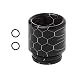 Produktbild JERKKY Tropfspitze Schlangenleder Epoxidharz 810 Mundstück für TFV12 Zerstäuber RDA RTA Tank E Zigaretten Vape Zubehör Schwarz