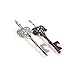 Produktbild 2 pcs en forme de clé Bouteille de bière Opener rétro Porte-clés en métal argenté bronze de cuisine Outil de barre de fête