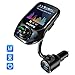 Price comparison product image VicTsing FM Transmitter Car, (Auto Frequency Tuning) 1.8" Color Screen Bluetooth Car Transmitter with 50% Higher Effeciency, 3 USB Ports with QC 3.0, 5 EQ Modes, Hands-Free Calling, U Disk/TF Card/Aux