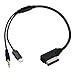 Produktbild jser Medien in Ami MDI auf Stereo 3,5 mm Audio & usb-c AUX Adapter Kabel für VW Audi 2014 A4 A6 Q5 Q7