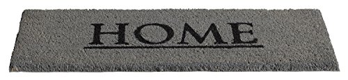Fußmatte Fußabtreter Fußabstreifer HOME 5 für den Außenbereich | Grau | 26×75 cm - 2