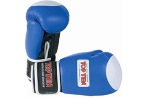 TOP TEN TopTen Boxe Elite Wako Approvato Guantoni Box (10oz) - Blu