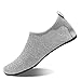 Produktbild Strandschuhe Badeschuhe Schwimmen Aqua Barfuß Wassersport Yoga Schuhe Leicht Rutschfeste für Damen Herren (Silber, 40/41EU)