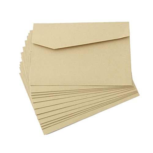 Preisvergleich Produktbild Generic 12st Kraftpapier Umschlag Mailer Für Einladungen Postkarte Brief # 1