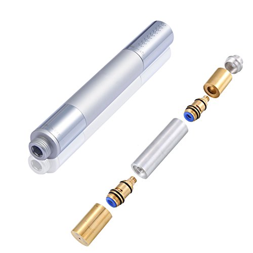 DSIKER®Wellness Hoher Druck Wasserspar Duschkopf,2 Jet Brausekopf,Bidet Dusche Intimdusche Hundedusche Spraybrause,Wasserdruck einstellbar,massiv Messing verchromt,Doppel Verschlungene Edelstahlschlauch und winkelverstellbare Handbrause Saugleistung Wandhalterung,Wellnessbrause, Brausekopf - 2