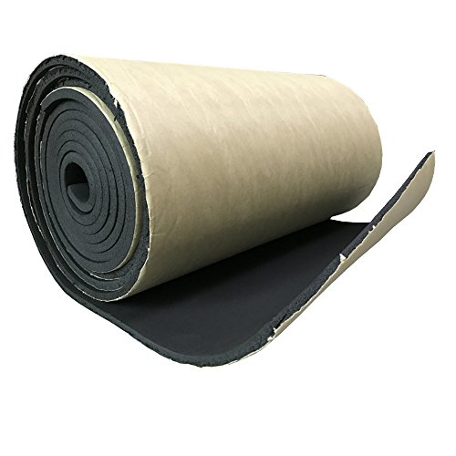Mintice 2 rotolo veicolo auto insonorizzazione isolamento fonoassorbente chiuso Antirombo Antivibrante Foam 10mm 50cm X 100cm