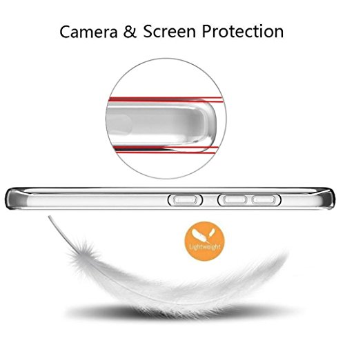 Cover Honor 6X + [2-Pack Pellicola Protettiva in Vetro Temperato], YooweiÂ® Cover Honor 6X Silicone Morbido TPU Chiaro Cristallo Estremamente Sottile Puro Trasparente per Huawei Honor 6X