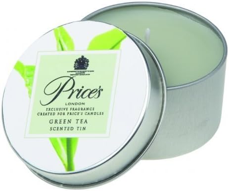 Prices Patent Candles Green Tea Scented Tin