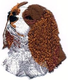 Embroidered Iron On / Sew On Patch Cavalier King Charles Spaniel