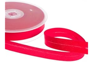 Realm Bias Binding Centre Fold Polycotton 18mm/30mm 5 Metres (Red, 30mm)