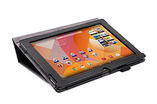 Originale Supremery Medion Lifetab S10366 S10365 S10346 S10334 S10333 Tasche Hülle Case Cover Schutzhülle Etui mit Standfunktion Farbe: Schwarz - 3