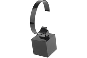 B Baosity Acryl Uhrenständer Uhrenhalter Armbandständer, Größe und Farbe Optional - 4 cm Schwarz