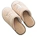 Produktbild Selling Winter Hausschuhe, Hausschuhe Baumwolle Hausschuhe Rutschfeste Warme Heimat Herrenschuhe Frauen Paare Eltern-Kind,Beige,260