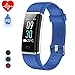 Produktbild HETP Fitness Armband mit Pulsmesser, Fitness Trackers Uhr Schrittzähler Pulsuhr Wasserdicht IP68 Aktivitätstracker Bluetooth mit 14 Trainingsmodi Schlafmonitor Kalorienzähler für Kinder Damen Männer