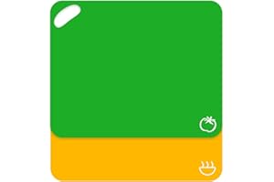 Axer 2 pcs Planches à Découper Plastiques Code Couleur - Grande Planche à Découper Plastique sans BPA - Set Planche à Découper Extensible