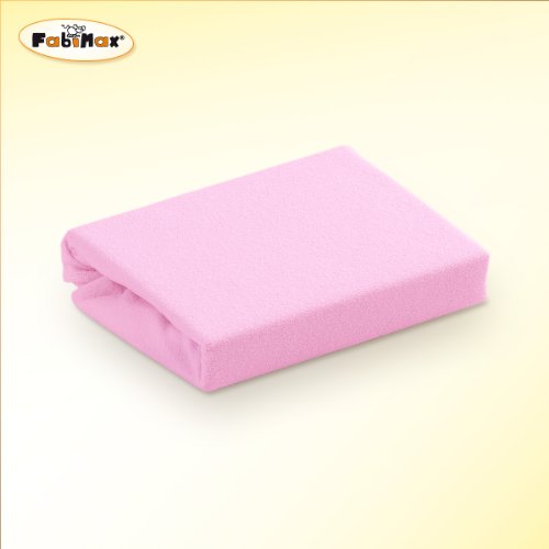 Preisvergleich Produktbild Frottee Spannbettlaken 70x140cm für Kinderbett, rosa