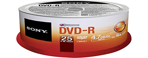 Sony 25DMR47SP DVD-R Rohlinge (16x Speed, 4,7GB, 120 Min, 25-er Stück Spindel) - 2