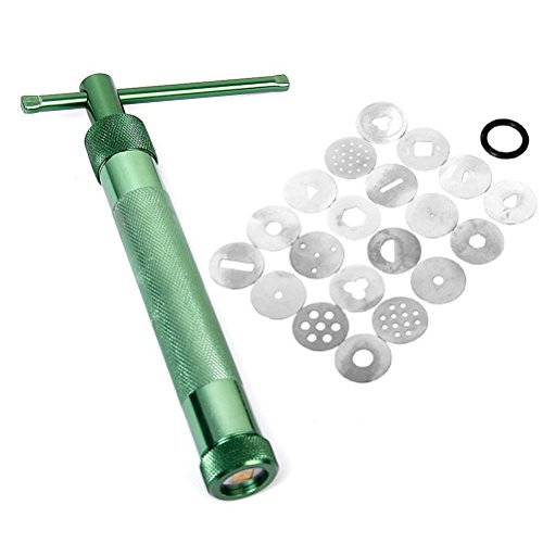 BESTOMZ Fondant Presse Mit 20 Formen Zuckerpaste Extruder Mit Zuckerfertigkeit Tortendeko Werkzeug - 3