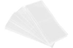 ‎PATIKIL PATIKIL 75x30mm PVC Perforierte Schrumpfbänder, 500 Stück Schrumpffolie für Flaschen, Gläser, Dosen und Dosen passend für Kappe mit Durchmesser 1,69 bis 1,81", Transparent