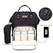 Produktbild Wickeltasche, Orville Wickeltasche Rucksack mit USB-Lade Port Kinderwagen-haken Isolierte Tasche für Unterwegs, Große Kapazität (Black)