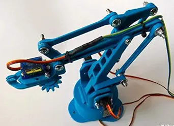 LINECRAFT DESIGNS Creativity. innovation. Reality. Robotic Arm With Gripper(plastic parts only) with All Nuts & Bolts Included, Servos and controller Not Included.