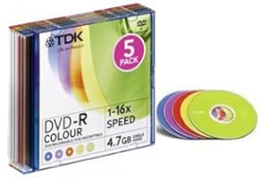 TDK T19825 DVD grabable - DVD-R caja 5 unidades
