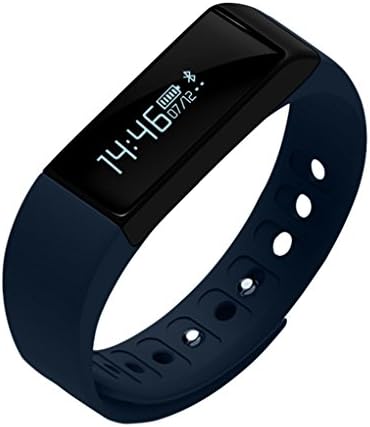 I5 PLUS Smart Bracelet Fitness Tracker Smart Bluetooth Fitness Bracelet Sport Smart Watch Wristband Sports Bracelet Band Wireless Activity Pedometer Sleep Monitor Fitness Tracker for Android,IOS (Black)
