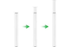 ‎DHOUSE Dhouse Tischbeine Ø 60 mm Tischbeine Höhenverstellbar 710-1100mm Höhenverstellbare Möbelfuß Zylindrisch Metall Tischbeine Geeignet für Frühstückstisch Schreibtisch Arbeitsplatten(Weiß)