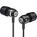 Produktbild LUDOS Clamor Kopfhörer In-Ear Ohrhörer mit Premium-Audioqualität, neuartiger Memory Foam, verstärktes Kabel, Headphones mit Mikrofon, Bass, Lautstärkeregler für Samsung, iPhone, Huawei, LG (Schwarz)