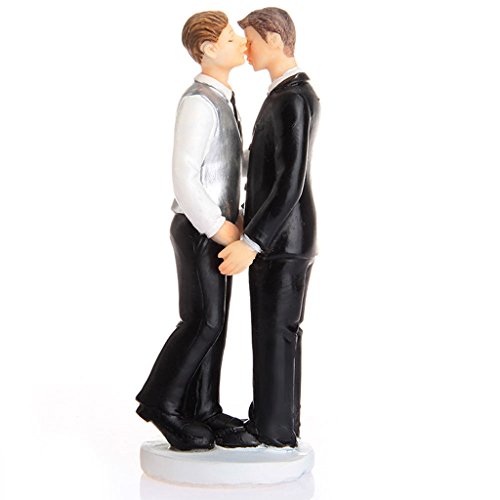 Preisvergleich Produktbild MagiDeal Hochzeitspaar Gay Kuchendekoration Kuchenaufsätze Torten Topper
