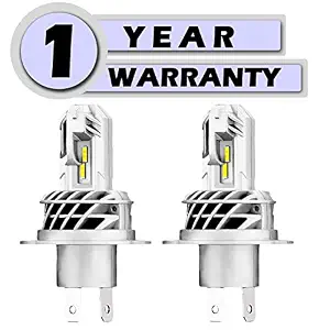 OTOROYS (1 YEAR WARRANTY ) H4 High and Low Beam Plug & Play All in One White LED Headlight Conversion Kit (50W 9000LM 12000K) (50 Watt Pack Of 2)