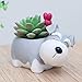 Produktbild Rishx Kreative Geschenk Tiere Design Sukkulenten Blumentöpfe Schnauzer Hund Garten Dekoration Kunsthandwerk Micro Landschaft Pflanzer Für Restaurant Cafe Bücherregal