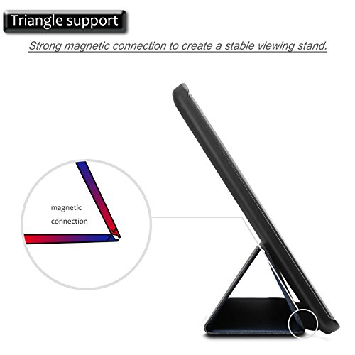 YunTab 3G Tablet 10.1 Zoll/ACEPAD A101 (10.1″) TABLET PC Hülle Case, Infiland Ultra Dünn Tri-Fold Muschel PU Leder Schlank Superleicht Ständer Shell Cover Schutzhülle Etui Tasche für 10.1″ Android Tablet-PC Inklusive XIDO X111, 10 Zoll Tablet Pc(25,7 cm), Artizlee 10 Zoll (10.1″) Tablet PC ATL-21L 1280×800, XIDO Z120/3G Tablet Pc 10 Zoll(Überprüfen Sie bitte die Details der kompatibelen Tablet-Modell-Liste in Produktbeschreibung)(Dunkleblau) - 7