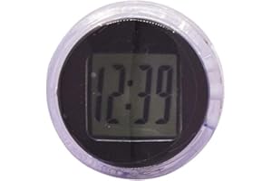 HFINGAQEX Mini reloj digital, resistente al agua, analógico, para coche, reloj digital compacto para motocicleta, bicicleta, oficina, barco, hogar