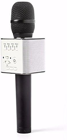Wireless Microphone Karaoke Mic /Mini Bluetooth Handheld Speaker / Q9 Karaoke Stereo Player for Music Playing, Mini Home KTV Karaoke for Apple Iphone Android Smartphone or PC (Q9 Black)