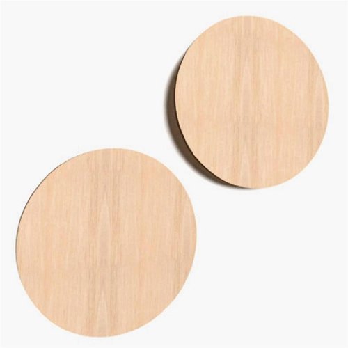 10x Kreis aus Holz 5cm Ø Basteln Malen Dekoration Bilderrahmen Holzscheibe - 2