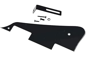 Dopro Pickguard noir 3 plis LP avec support noir pour Epiphone Les Paul