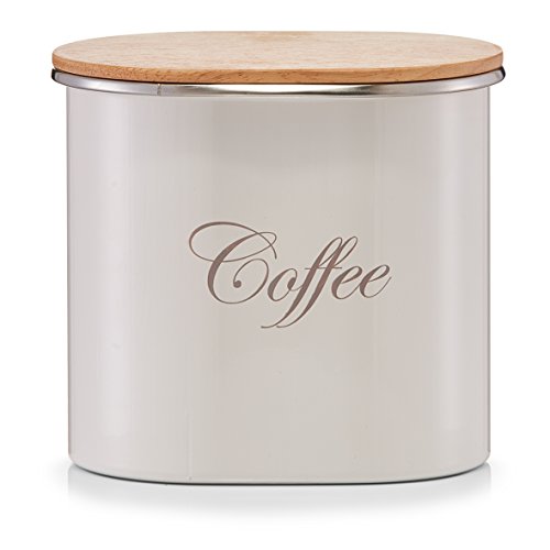 Zeller Present – Tarro de almacenaje con tapa de madera de almacen