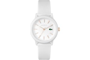 Lacoste Orologio Analogico al Quarzo da Uomo o da Donna Collezione Lacoste.12.12. con un elegante braccialetto in silicone con texture Petit Piqué