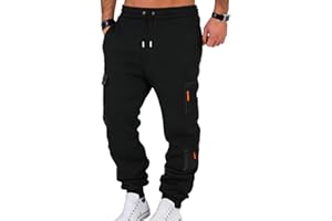 Hpbygstae Pantalon de jogging pour homme avec poches zippées - Pantalon de survêtement long - Pantalon de sport - Pantalon de survêtement - Pantalon de jogging
