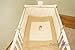 Quilt with Crib Bumper 2 Piece Bedding Set Embroidered Bear and Pillow - BEIGE